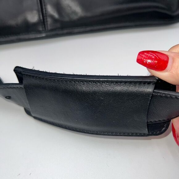 COACH PRESCOTT 90s Vintage BLACK LEATHER LAPTOP BRIEFCASE MESSENGER BAG   WITH C - Picture 6 of 16